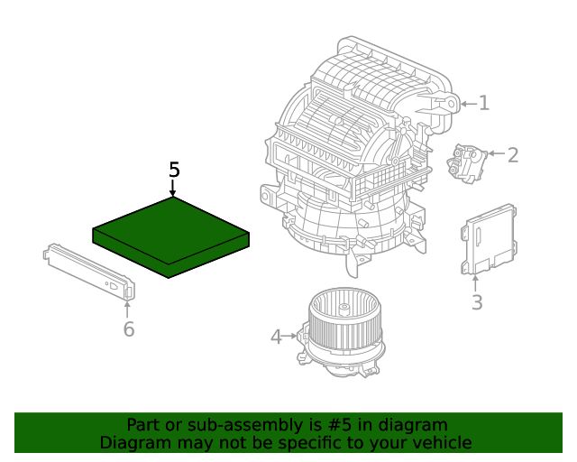 Genuine OEM Acura Filter Part 80291TF3E01 Acura Parts For Less