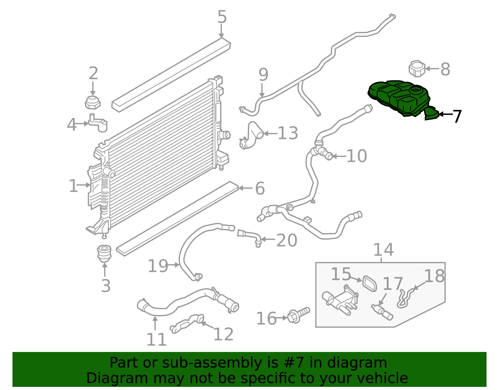 Expansion Tank - Ford (GJ7Z-8A080-A)