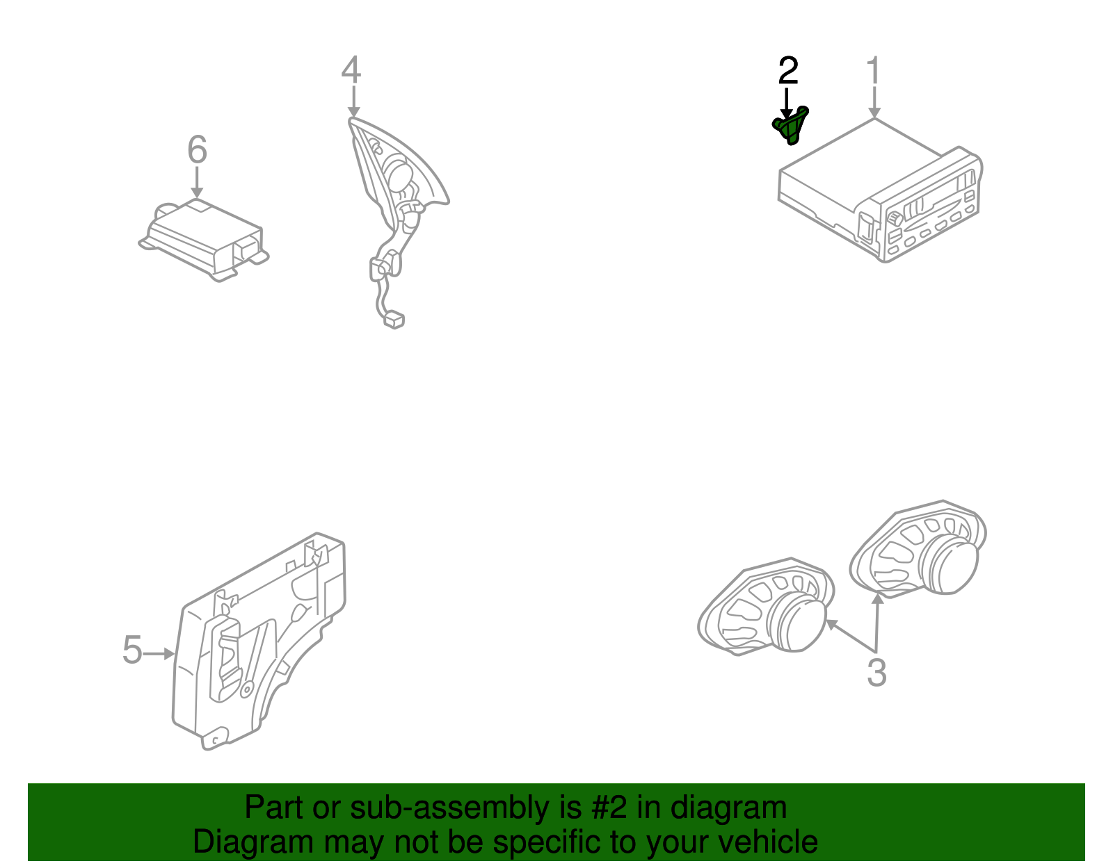 Radio Bracket - Ford (YL8Z-18888-AA)