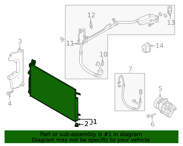 97606L3000 Condenser 20212024 Kia K5 Kia.Parts Store
