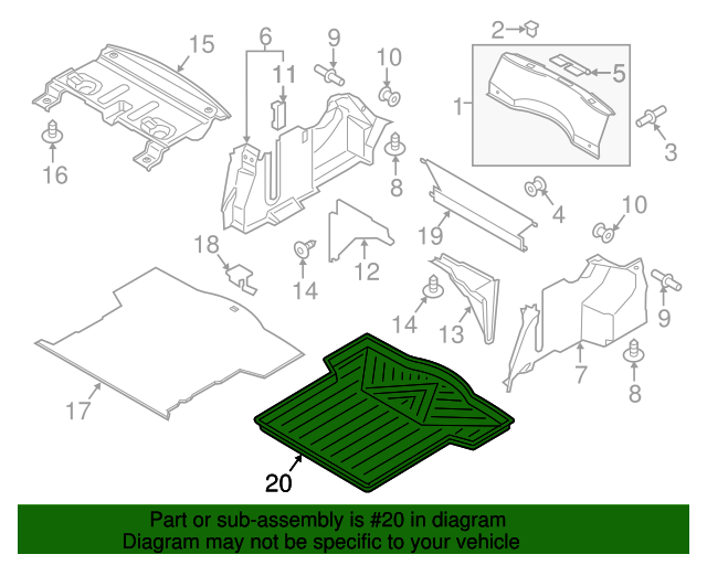 20092020 Lincoln MKZ 2013 2014 2015 Lincoln MKZ Black Cargo Trunk Area