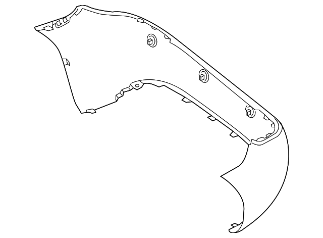Genuine OEM Bumper Cover | 172-885-02-38-9999 | Fits Select 2017 