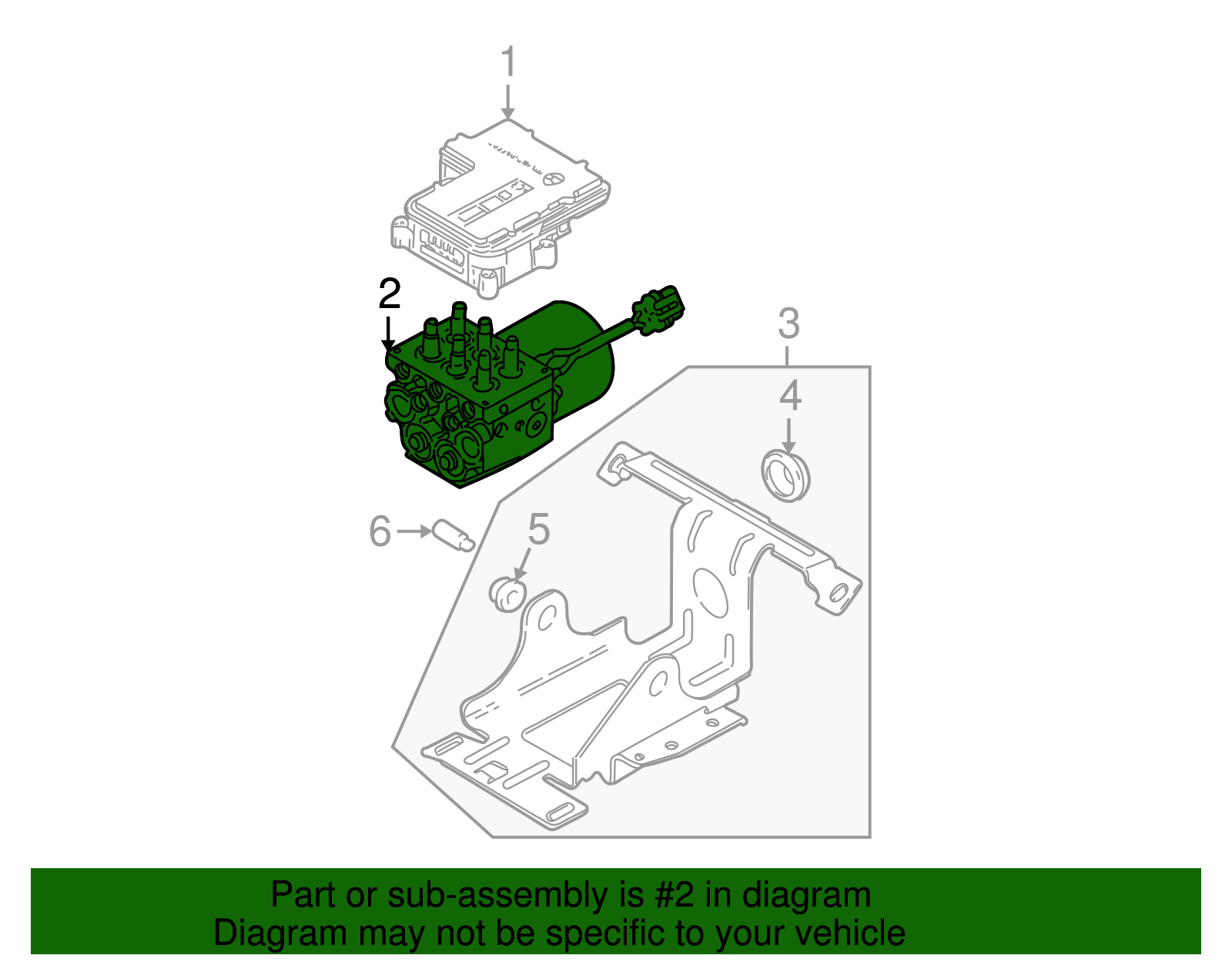Brake Pressure Modulator Valve - GM (12478028)