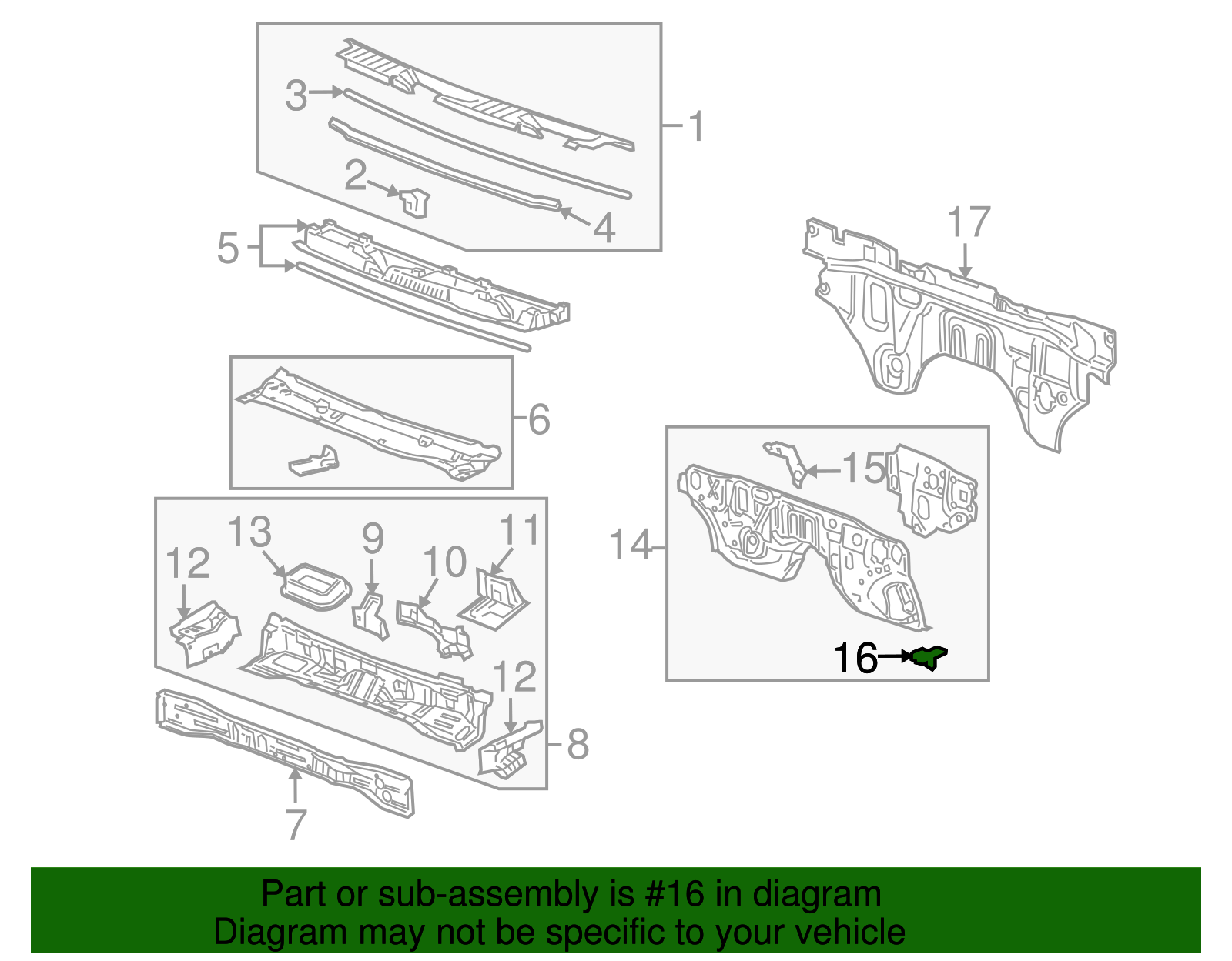 Parking Brake Cable Bracket - GM (97249730)