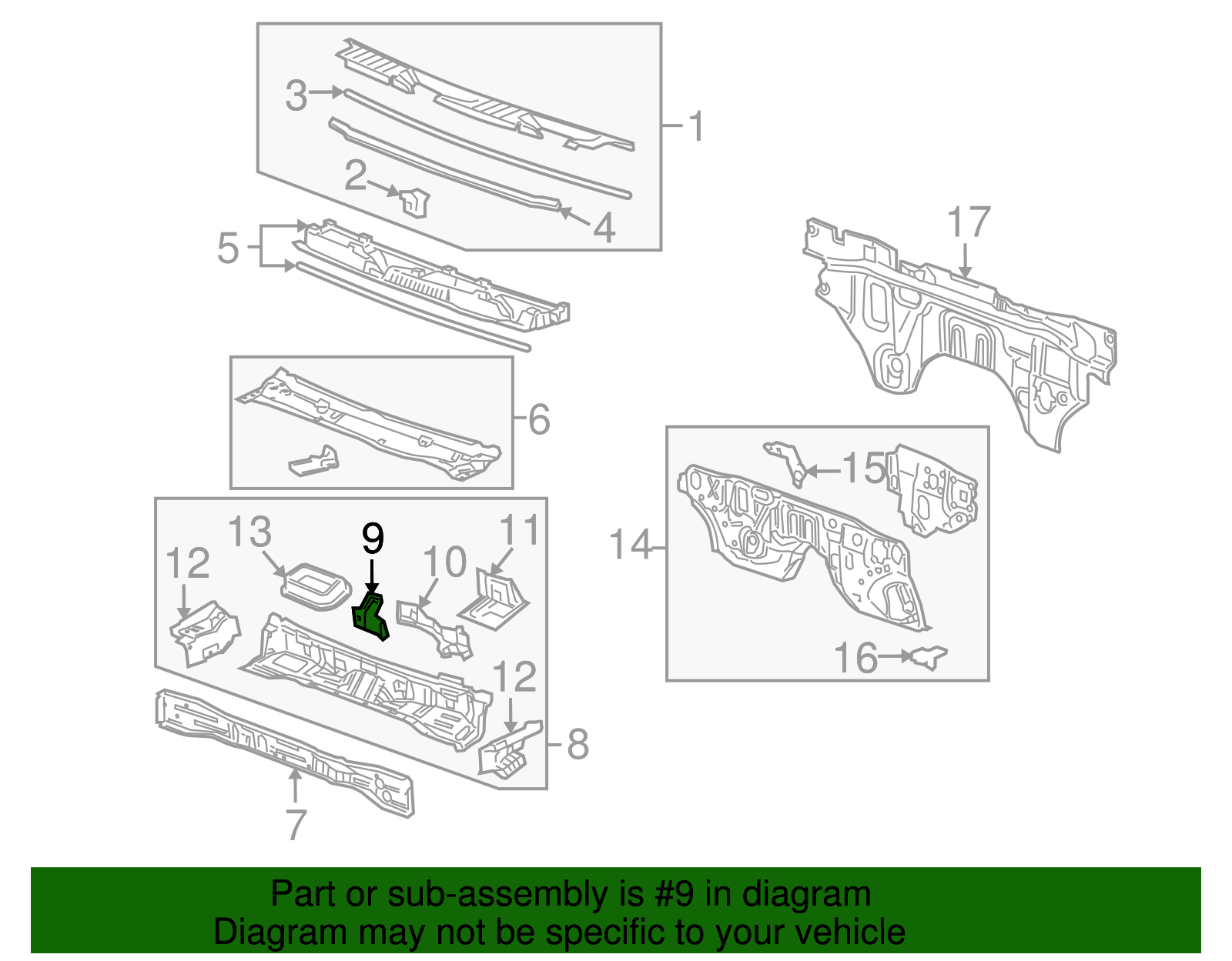 Instrument Panel Center Bracket - GM (97245630)