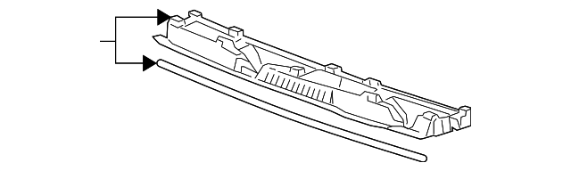 Black Lower Air Inlet Grille Panel (20756046)
