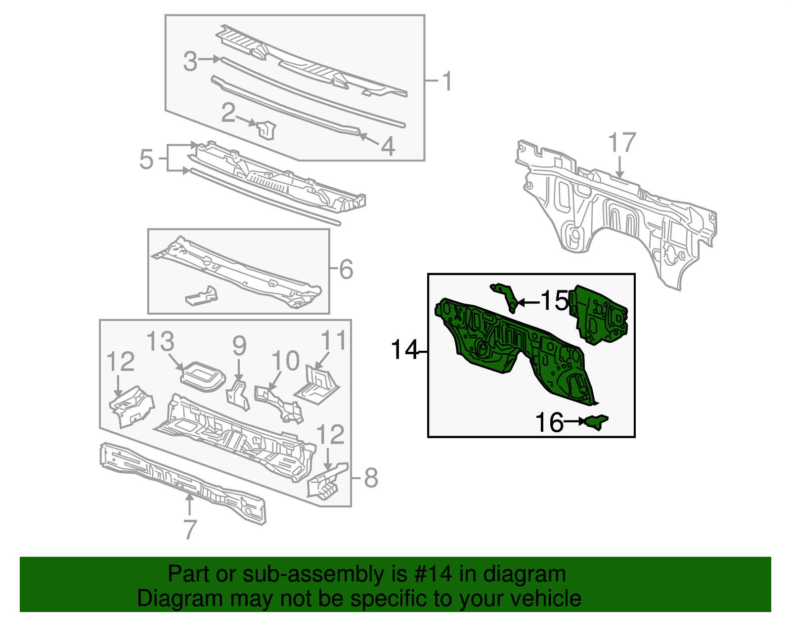 Cowl Extension - GM (94718197)