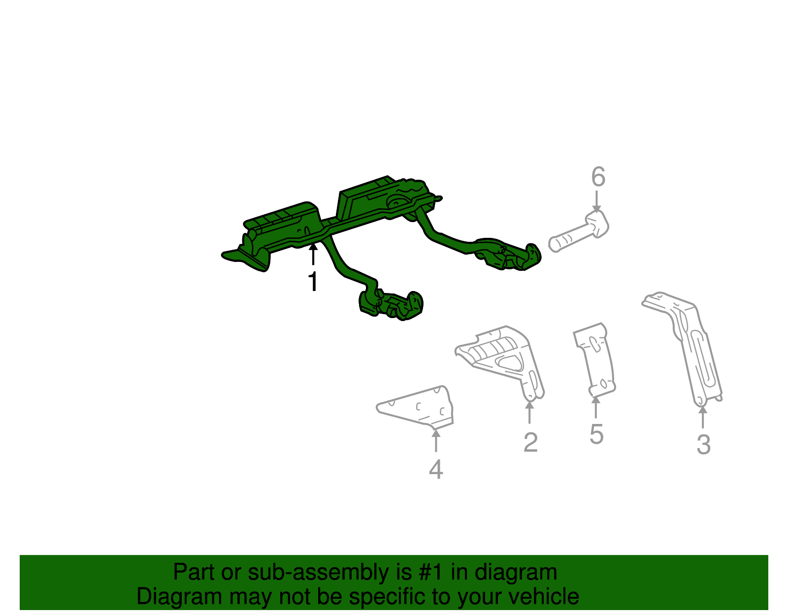 Frame, R/Seat Cushion - GM (88938509)