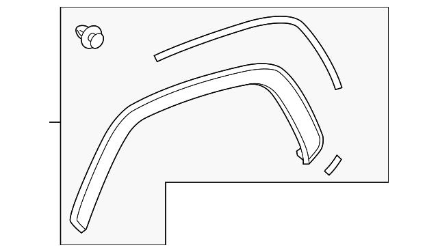 Genuine Toyota Wheel Opening Molding 75602-0R030