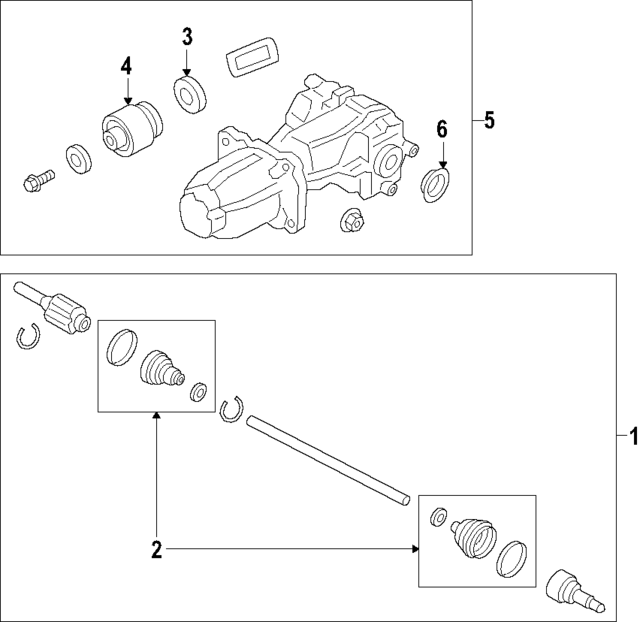 CV6Z4B416D Axle Seals 20182021 Ford EcoSport Ford Discount Parts