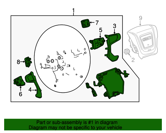 23278645 - OEM GM Steering Wheel | GMPartsCenter.net | GM Parts Center