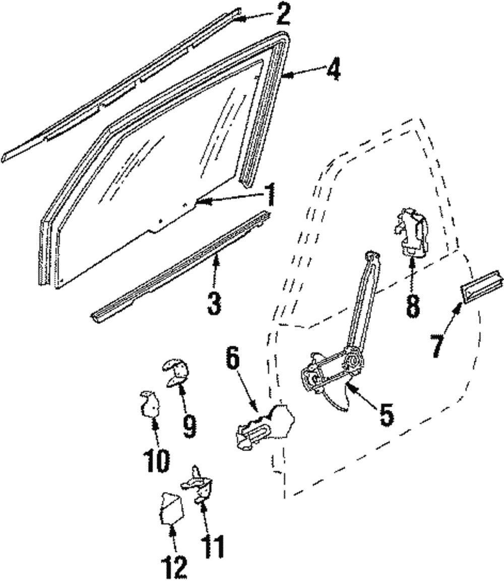 Belt Weather-Strip - GM (20166973)