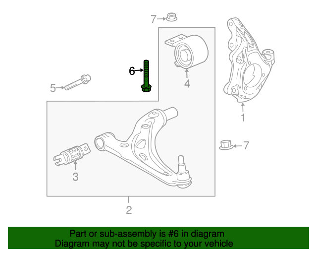 20132021 GM Rear Lower Control Arm Bolt 11611268