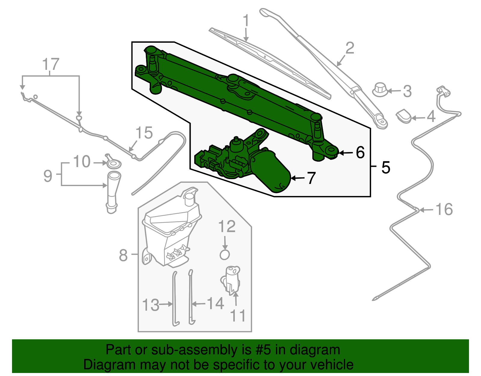 Windshield Wiper System Module - GM (96988331)
