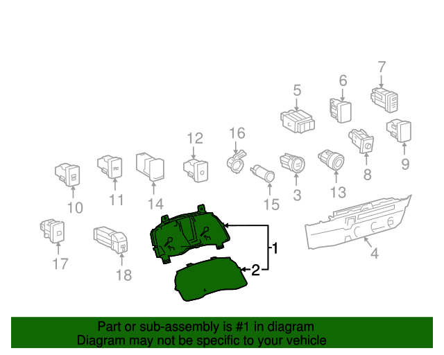 8380004N62 Instrument Cluster 2021 Toyota OEM Parts To You