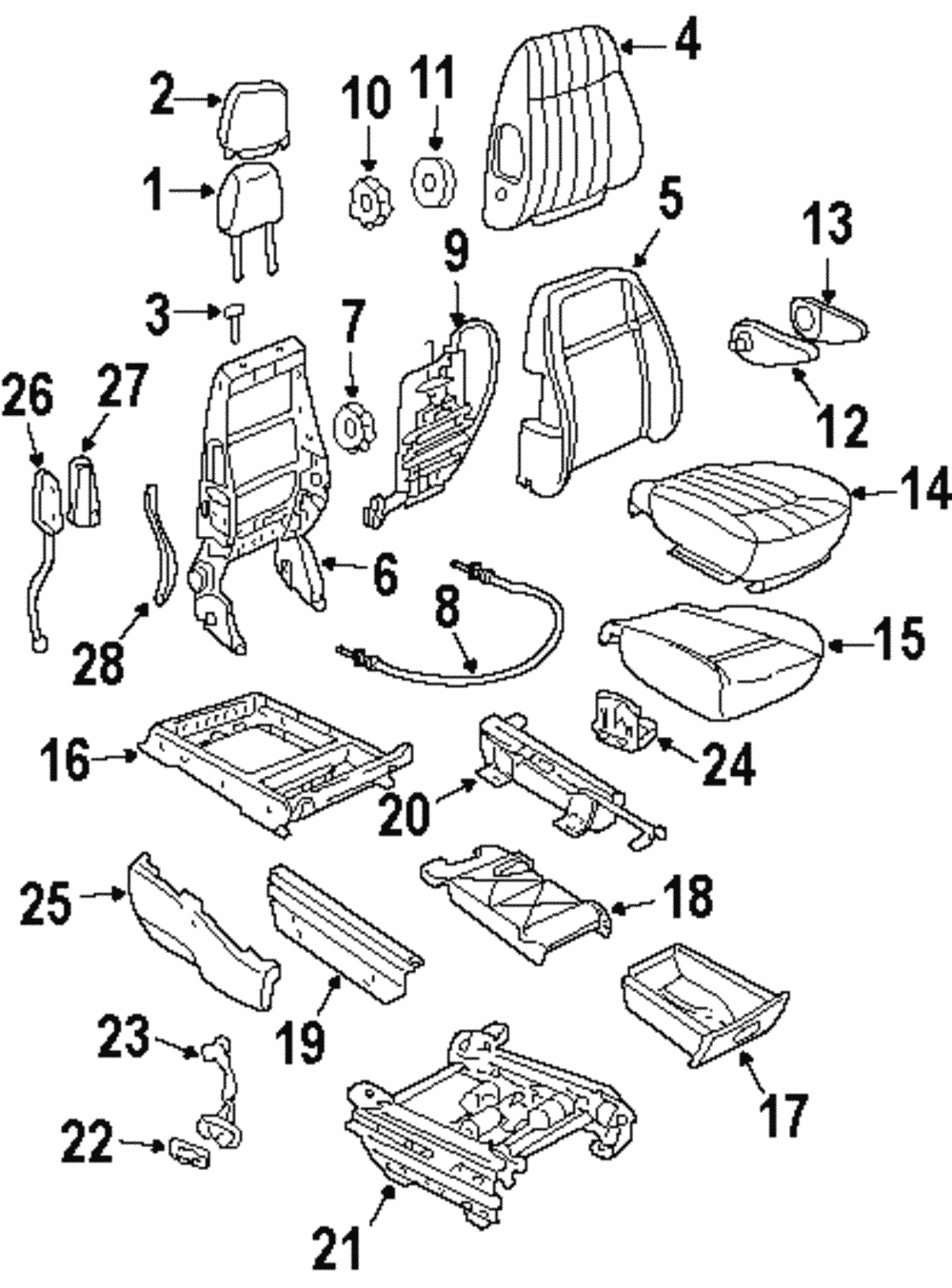 Cover Assembly, P/Seat Black Cushion                *Neutral - GM (88955610)