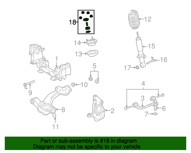 20032011 Ford OEM Bushing Kit 6W1Z18198AA Ford Parts Center