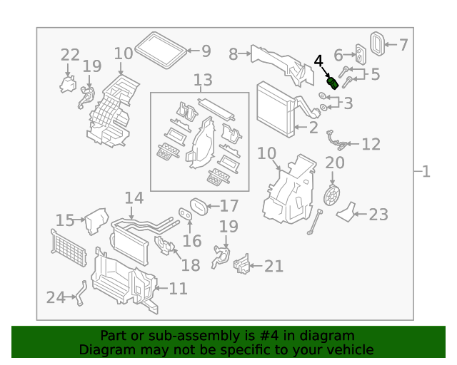 20192023 Mazda 3 Expansion Valve BDGF61J14