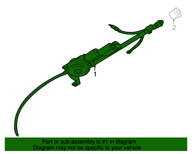8618361 Antenna Assembly 19982004 Volvo C70 Volvo OEM Parts Direct