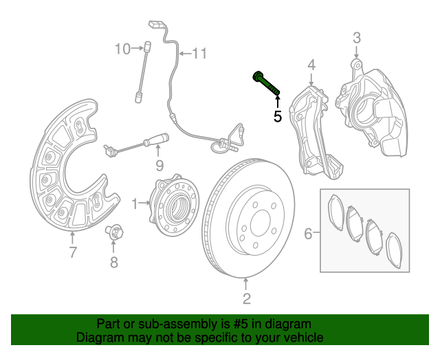 20152023 MercedesBenz Disc Brake Caliper Bolt 0199907901 MB OEM