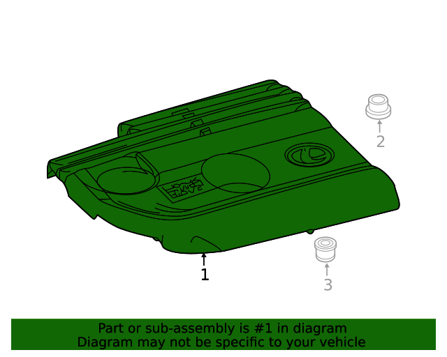 1260124021 Engine Cover 20192024 Lexus Lexus Parts Outlet
