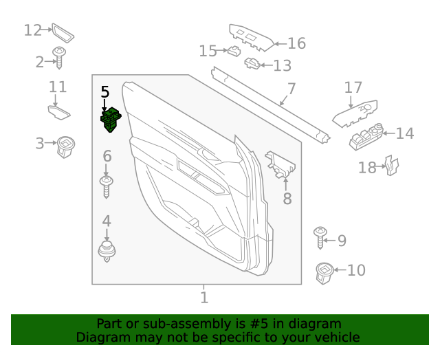 20172024 Mazda CX5 Door Trim Panel Upper Clip KB7W68AB1