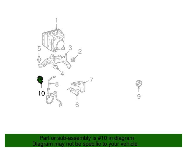 19842008 Toyota Brake Proportioning Valve 4715016050 Toyota Parts