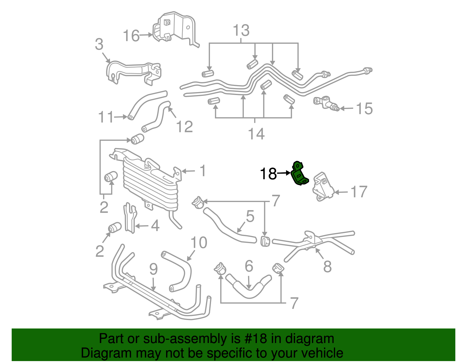Retaining Bracket - Toyota (32929-04020)