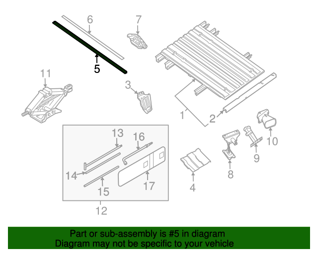 93504EA800 Truck Bed Side Rail 20052021 Nissan Frontier Nissan