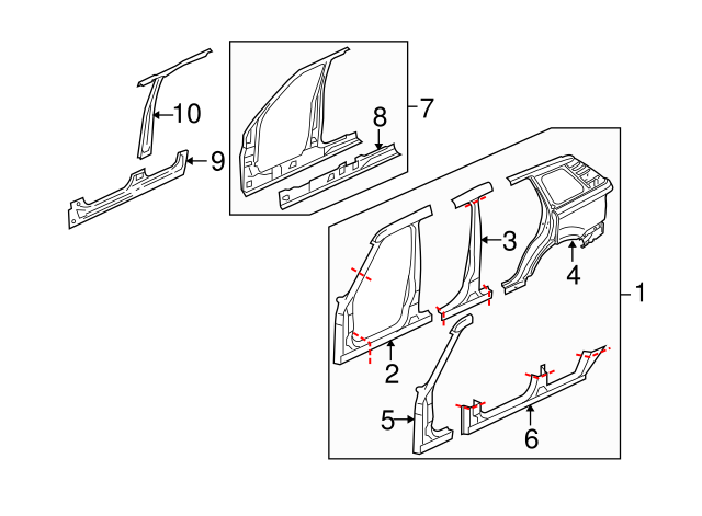 Genuine Rocker Panel for 2006-2013 Land Rover Range Rover Sport | Land ...