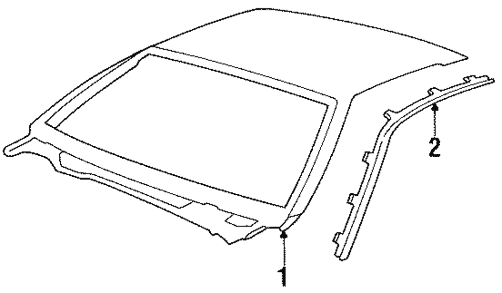Molding Assembly-Roof Drip                     *Black - GM (20646028)