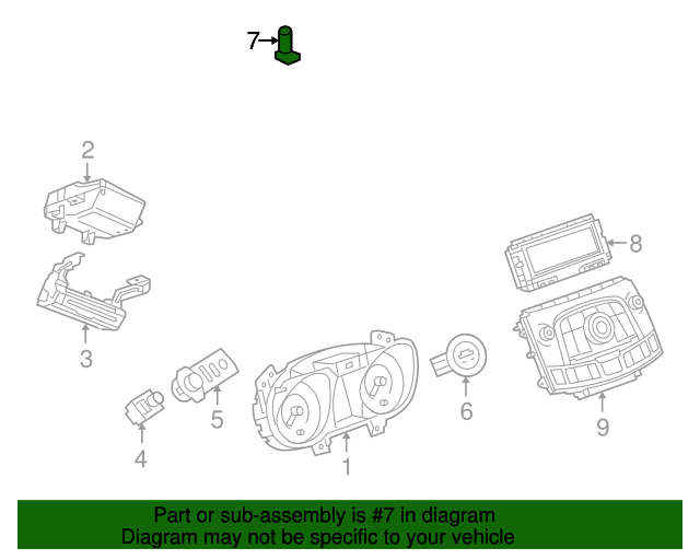 20102011 Buick Automatic Headlamp Control Ambient Light Sensor
