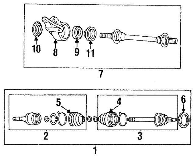 19941998 Mazda Intermediate Shaft F05625700C