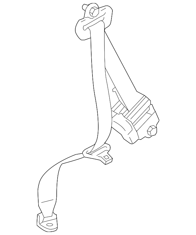 20112014 Mazda 2 Seat Belt Assembly D6Y15779001 MazdaParts