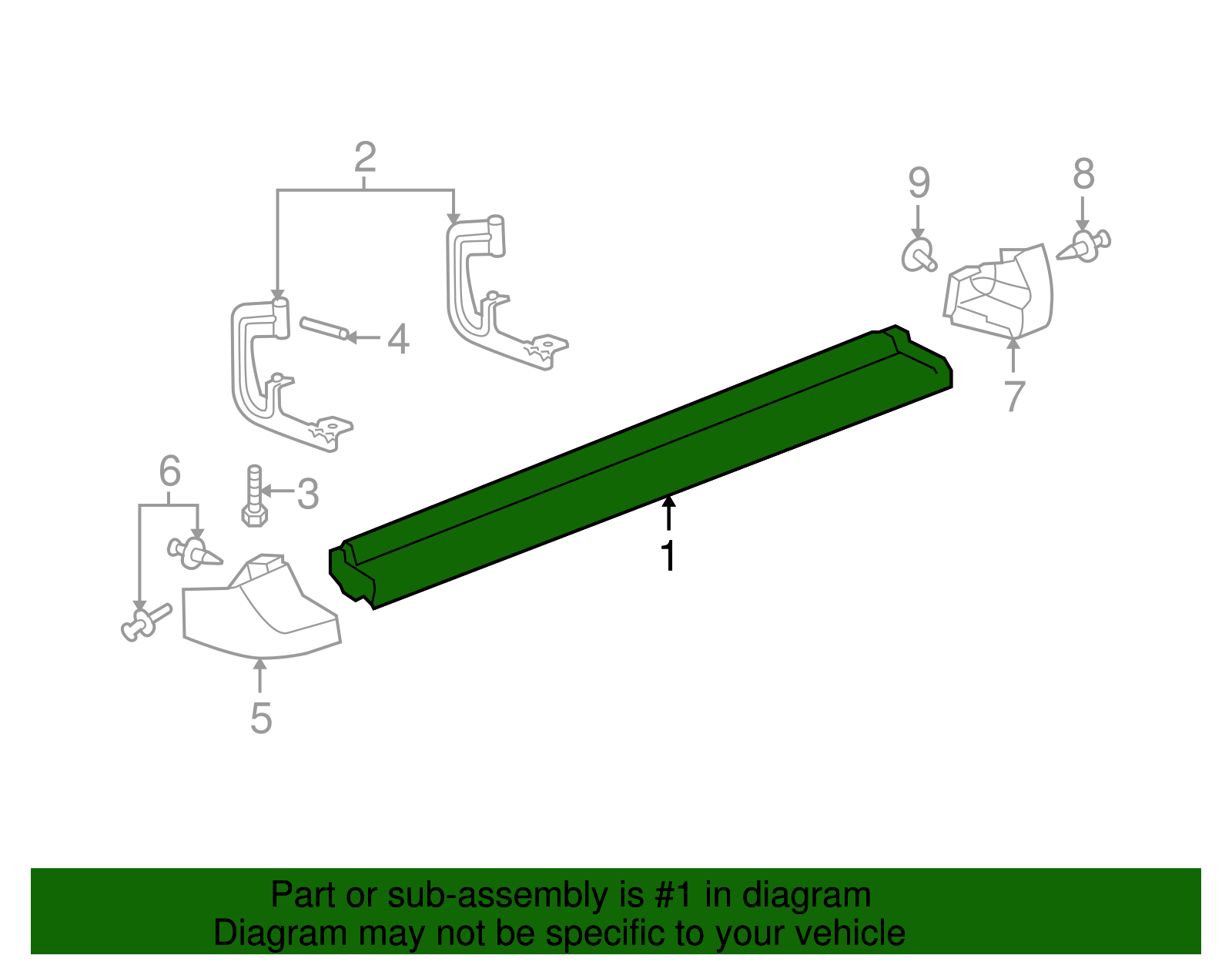 Step Assembly, Asst - Cadillac (89045609)