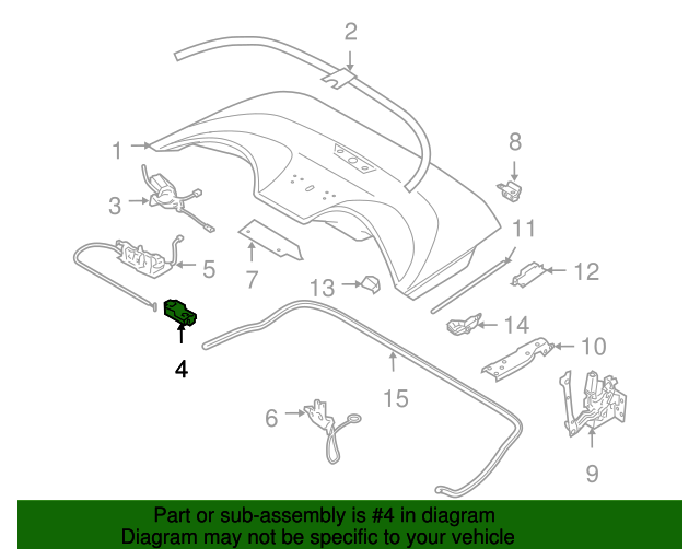 20042009 Nissan 350Z Convertible Top Motor 90551CE40A