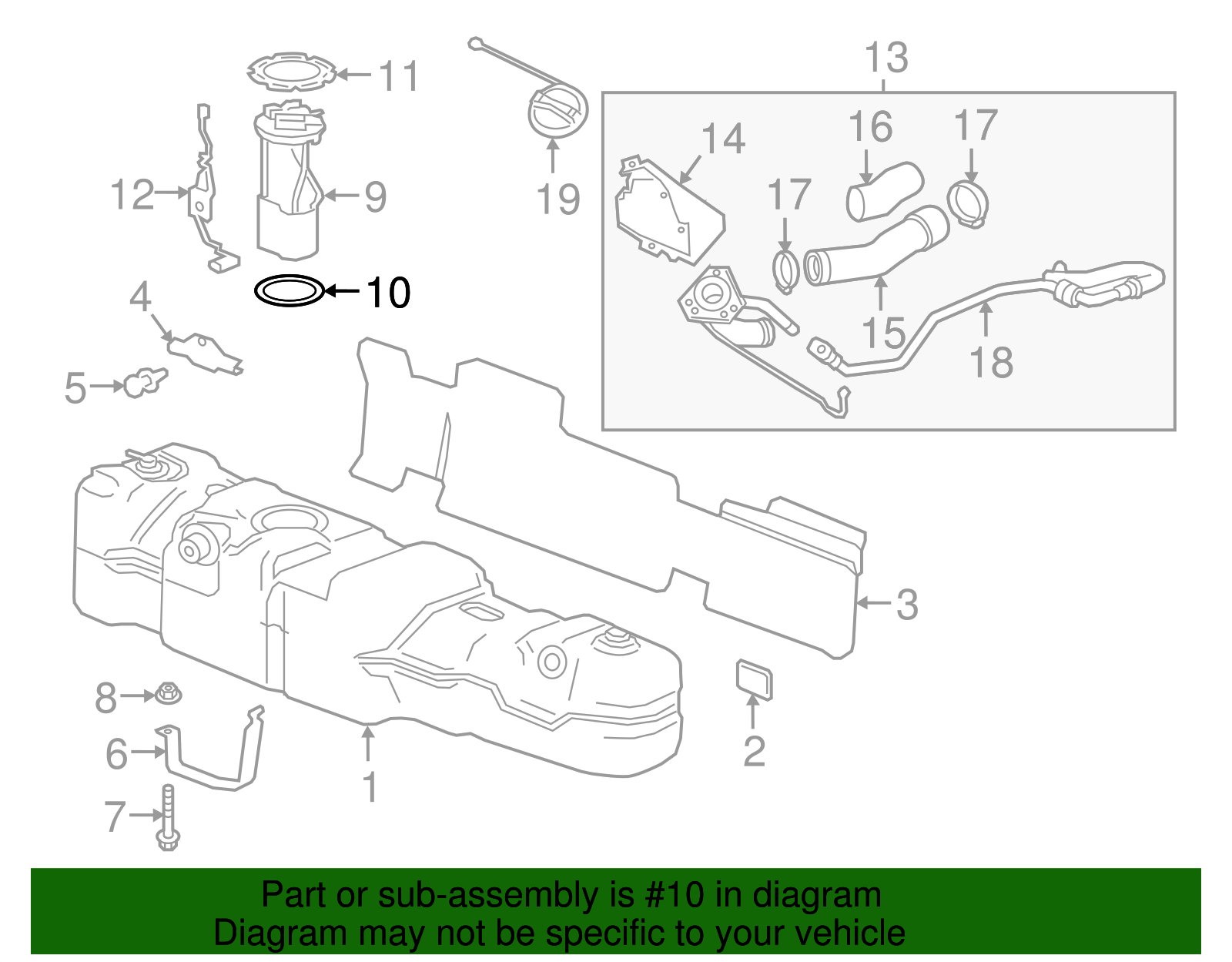 Fuel Tank Sending Unit O-Ring - GM (84082487)