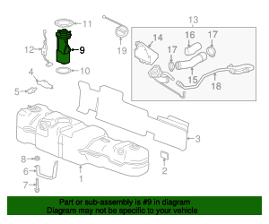 2017-2022 GM Fuel Pump Assembly 86800592 | Hadwin-White Parts