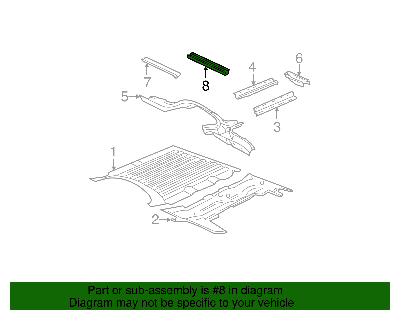 Underbody Number 1 Cross Sill - GM (84410053)