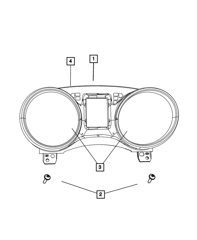 20142016 Dodge Journey Instrument Panel Cluster 68249018AB Mopar Estores