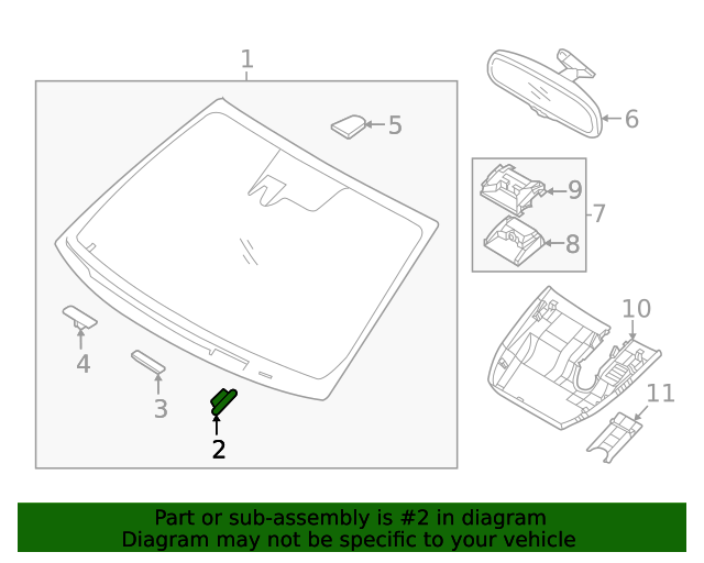 86433-G8000 - Seal To Hood Retainer 2021-2024 Kia K5 | Kia.Parts Store