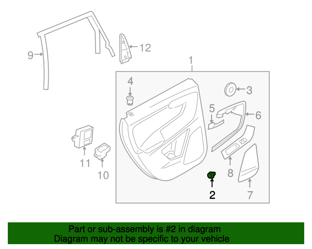 1376567 - Door Trim Panel Clip - 2007-2018 Volvo | My Swedish Parts
