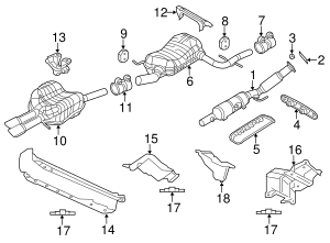 2014-2015 Volkswagen Jetta Resonator & Pipe 5C6-253-609-AG VW Direct