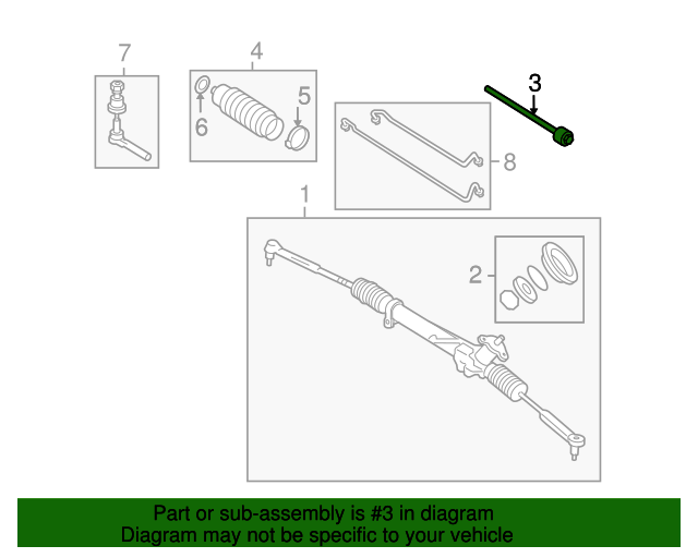 20062012 GM Steering Linkage Inner Tie Rod Kit 20995477