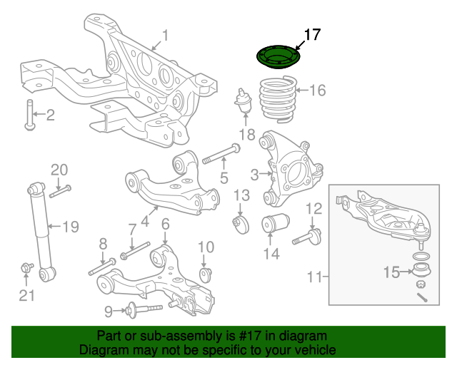 Toyota 48257-0C011 Suspension Coil Spring Insulator