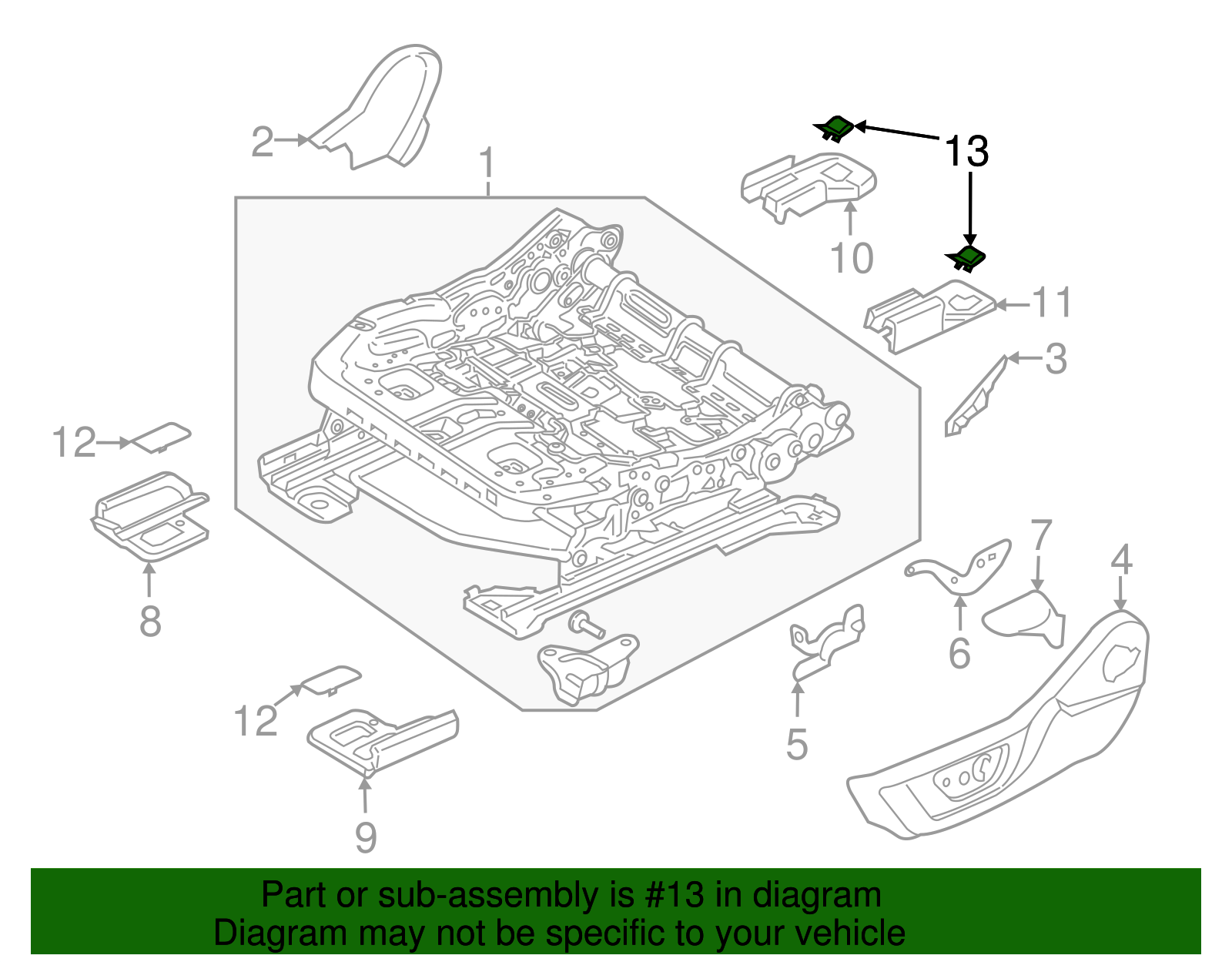 Track Cover Cap - Ford (FR3Z-63672A40-BC)