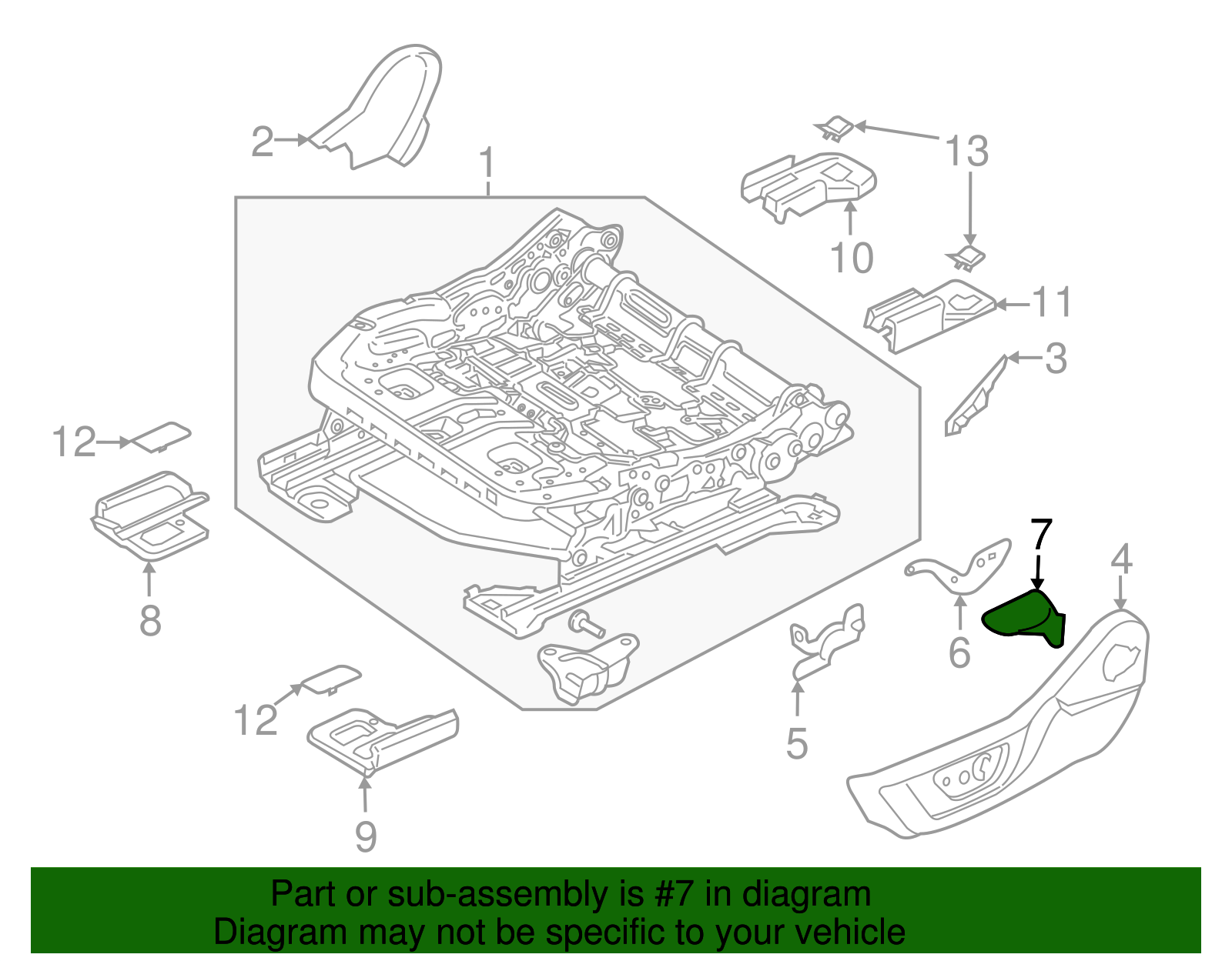 Release Handle - Ford (FR3Z-6361753-AA)