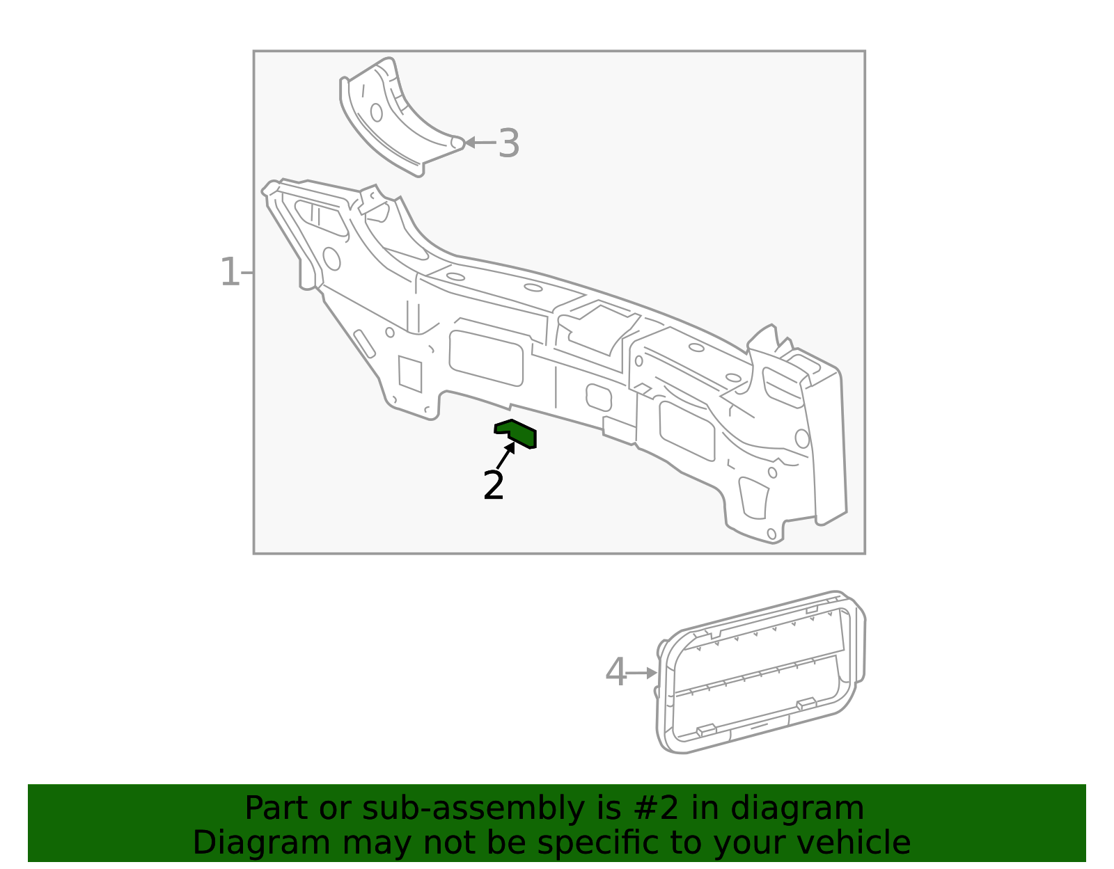 Rear End Panel Bracket - GM (84052683)