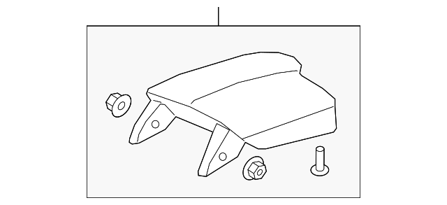 Honda Genuine 83450-T2F-A21ZB Console Armrest Assembly