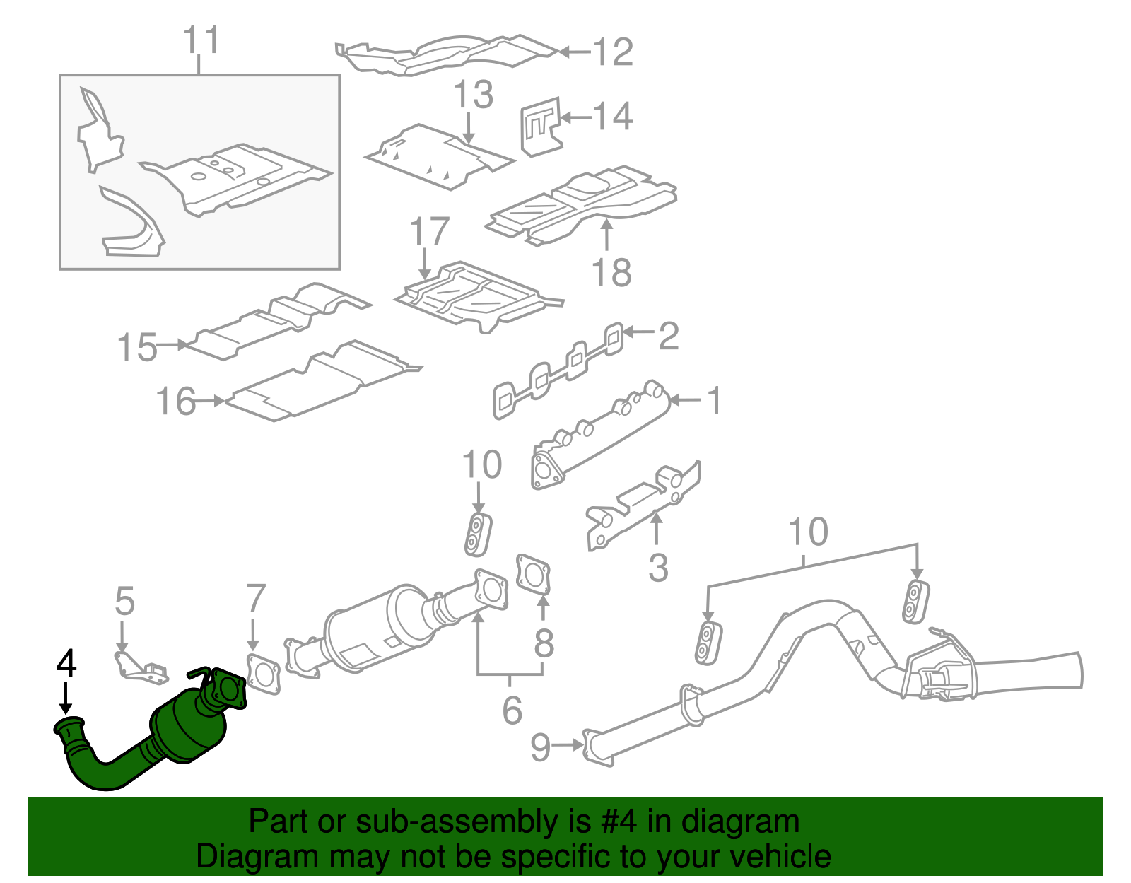 Oxidation Catalytic Converter - GM (84451333)
